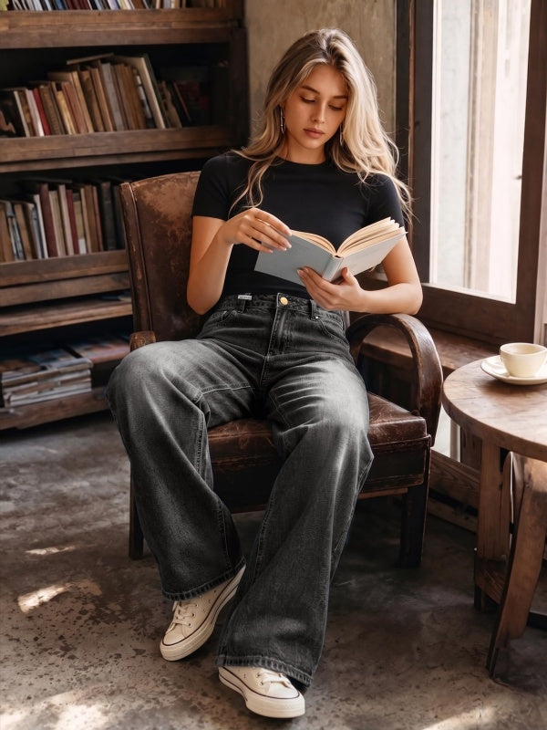 Dark Wash Vintage Baggy Jeans