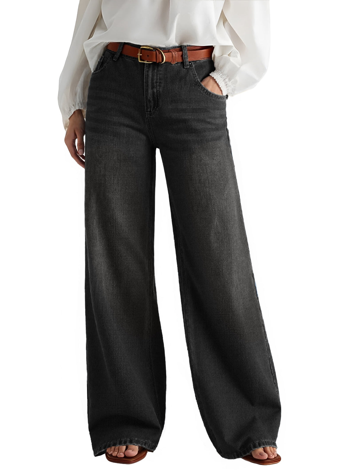 Women's Y2K Boyfriend Denim Pants with Pockets