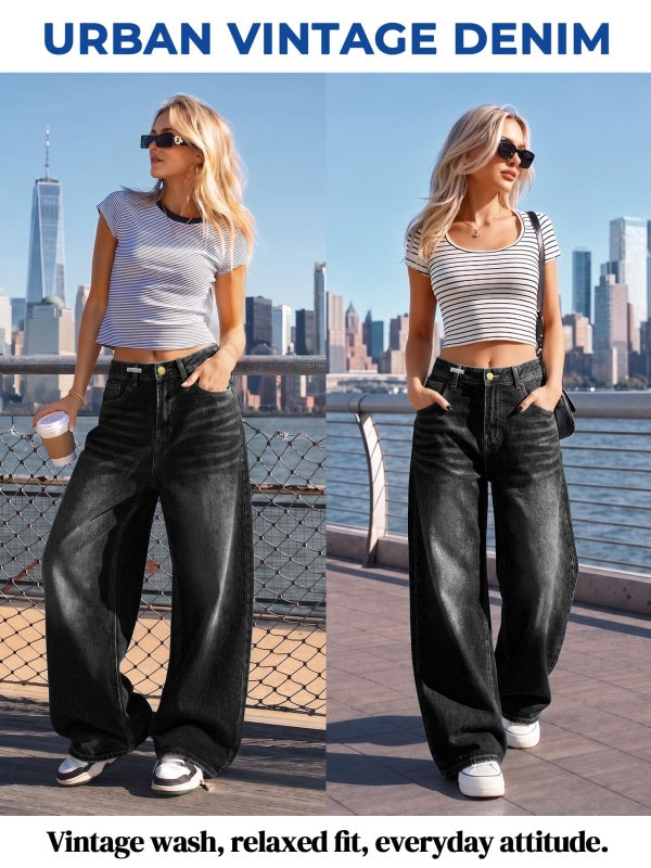 Dark Wash Vintage Baggy Jeans