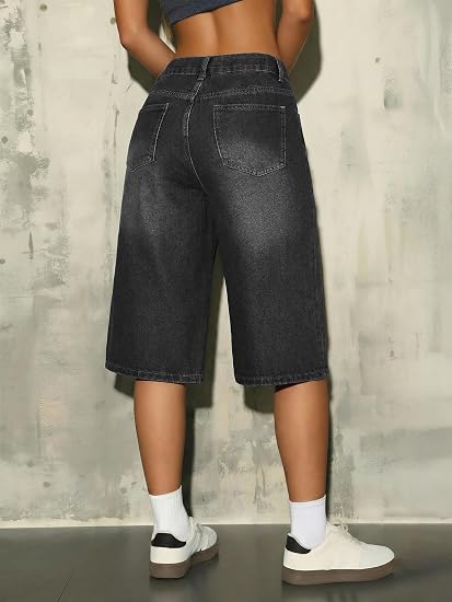 Women Mid Waisted Denim Shorts