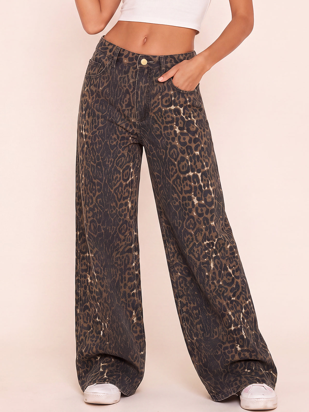 Comfort-Flex Wide Leg Jeans