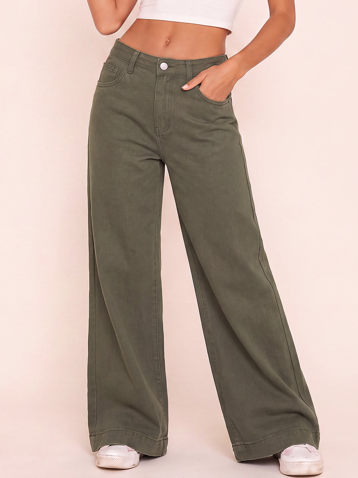 Comfort-Flex Wide Leg Jeans