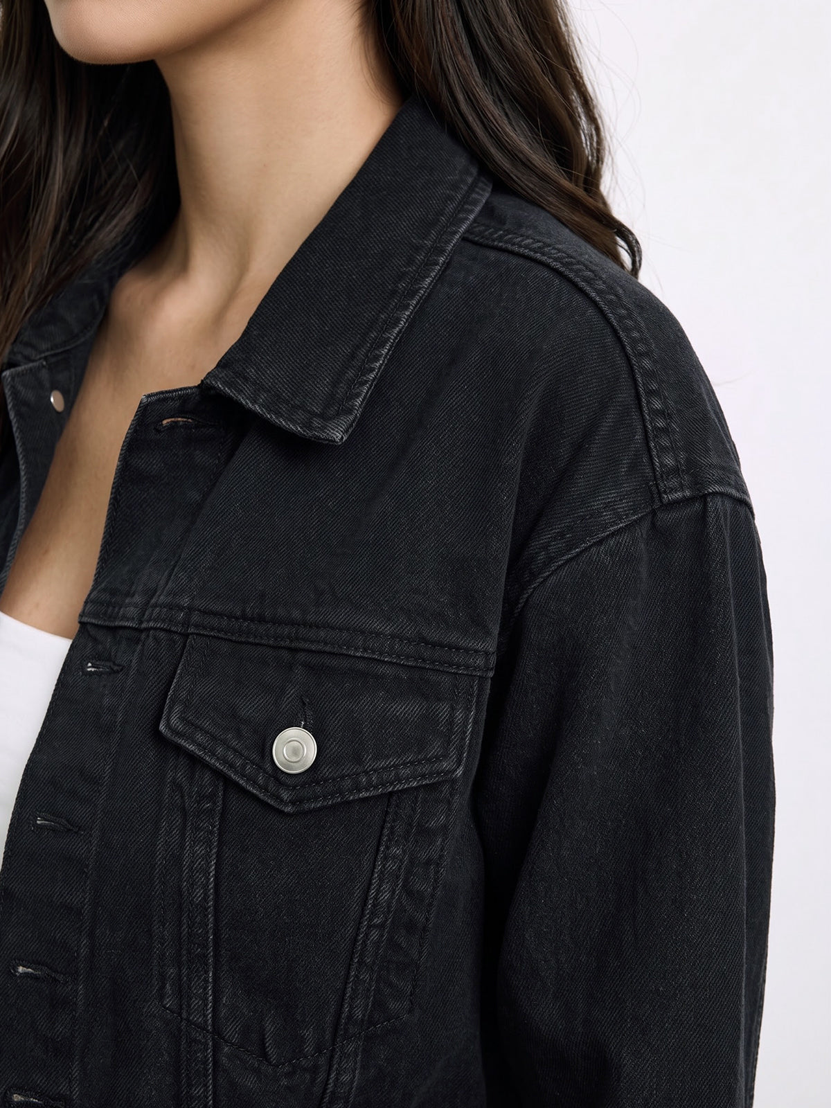 Women's Cropped Denim Jacket