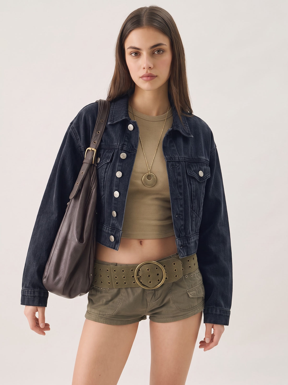Women's Cropped Denim Jacket