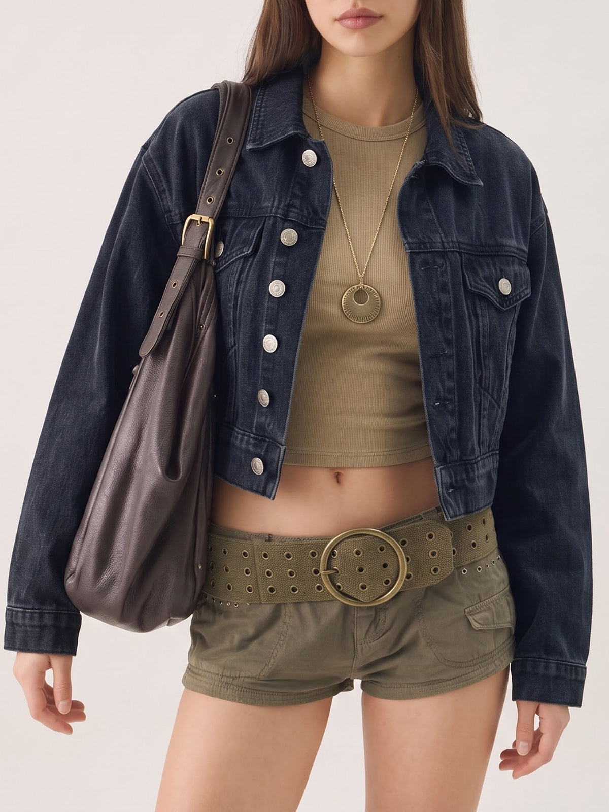Women's Cropped Denim Jacket