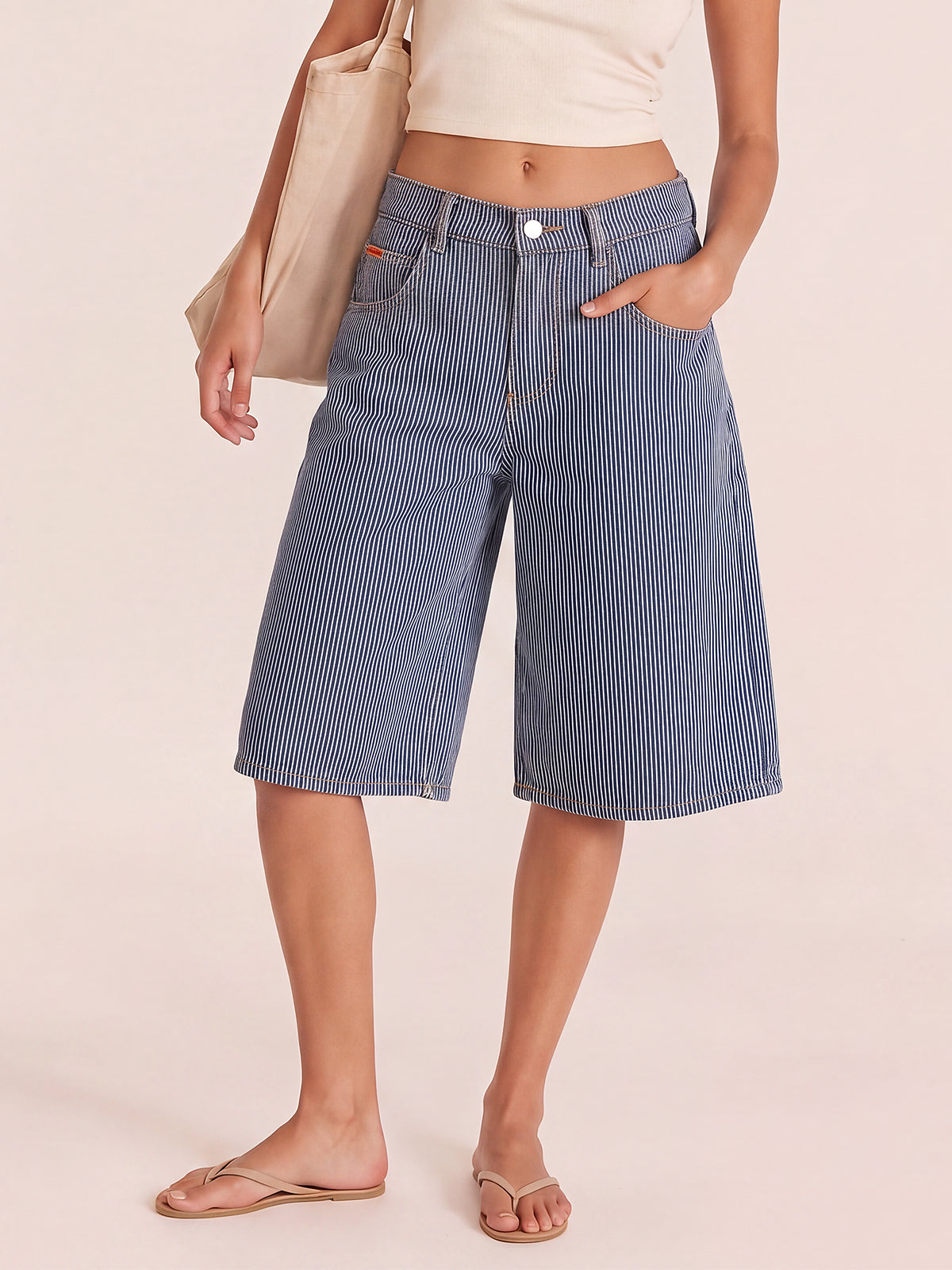 Wide Leg Streetwear Boyfriend Jean with Pockets