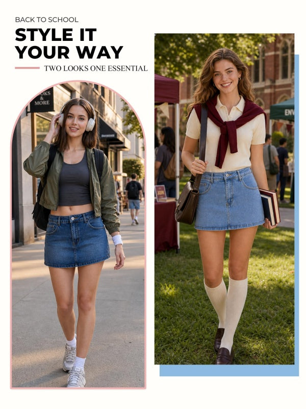 Women's Stretchy Casual Skorts