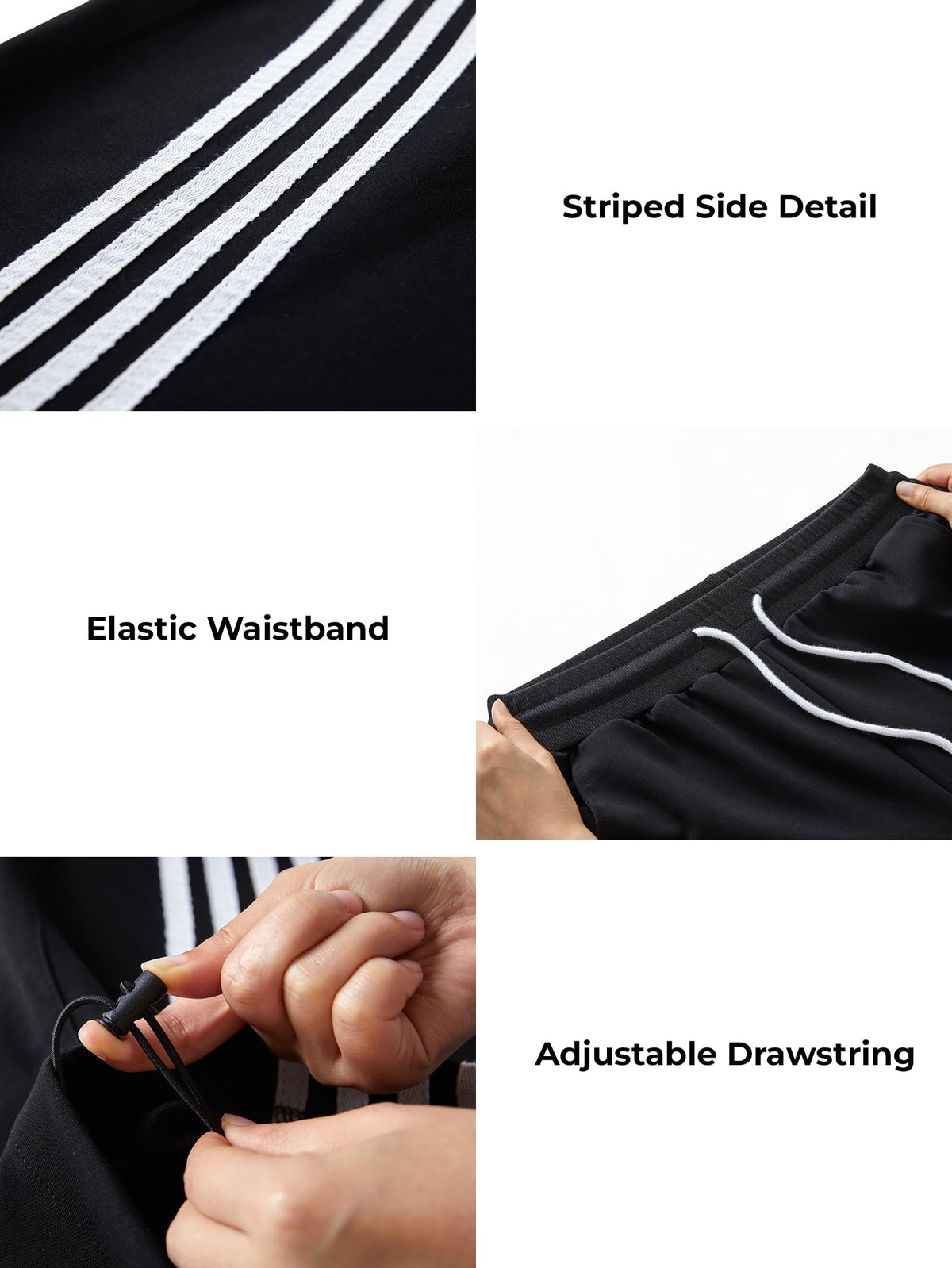 Women’s Barrel Wide Leg Striped Sweatpants