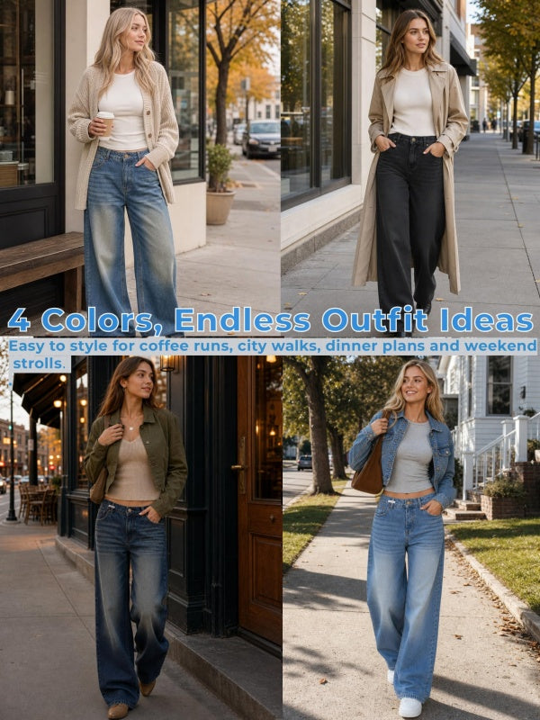 Dark Wash Vintage Baggy Jeans