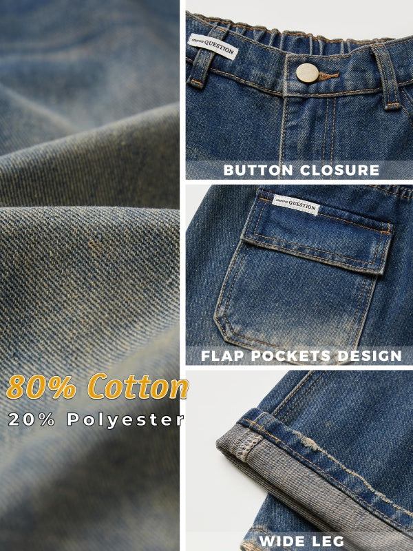 Dark Wash Vintage Baggy Jeans