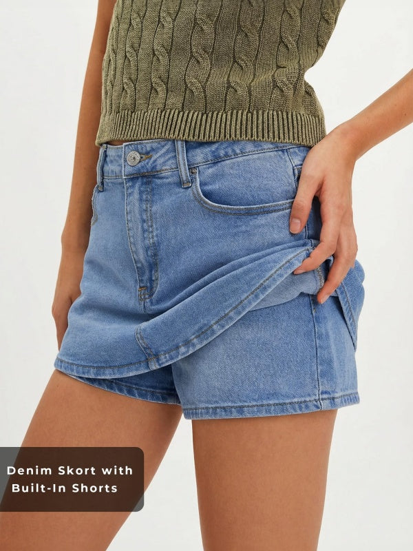 Women's Stretchy Casual Skorts