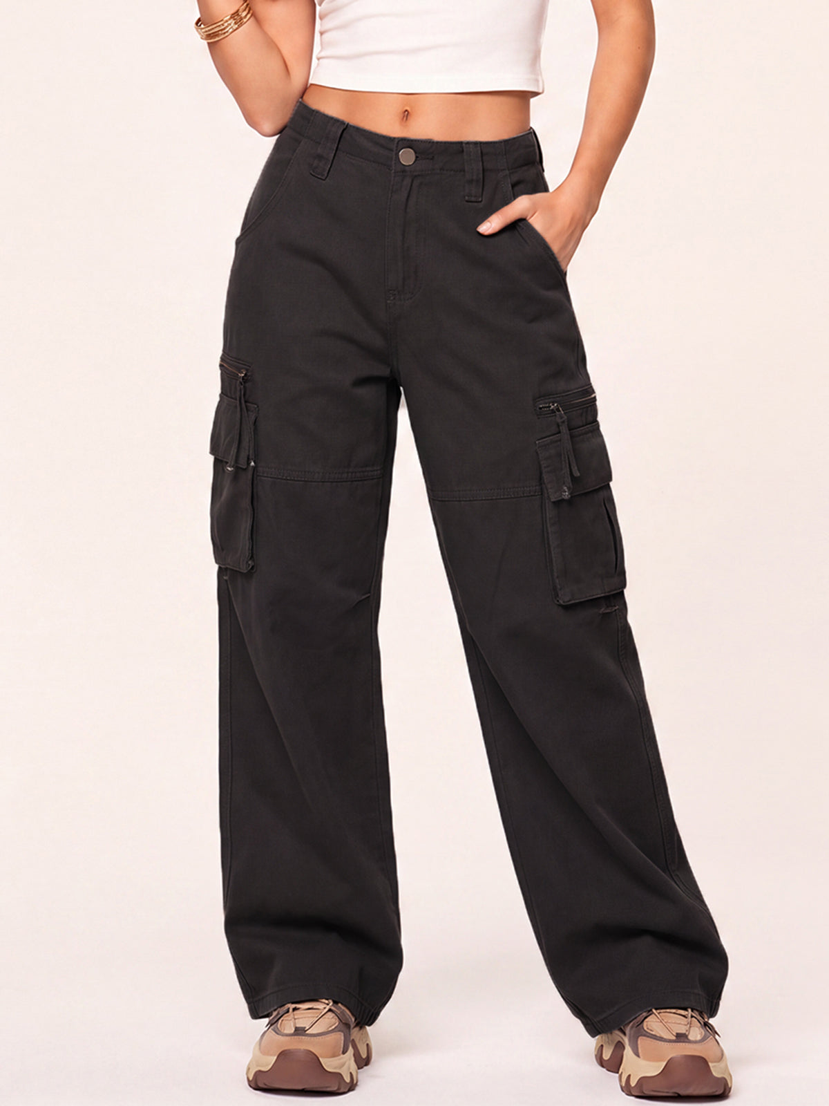 Washed Vintage Baggy Cargo Pants