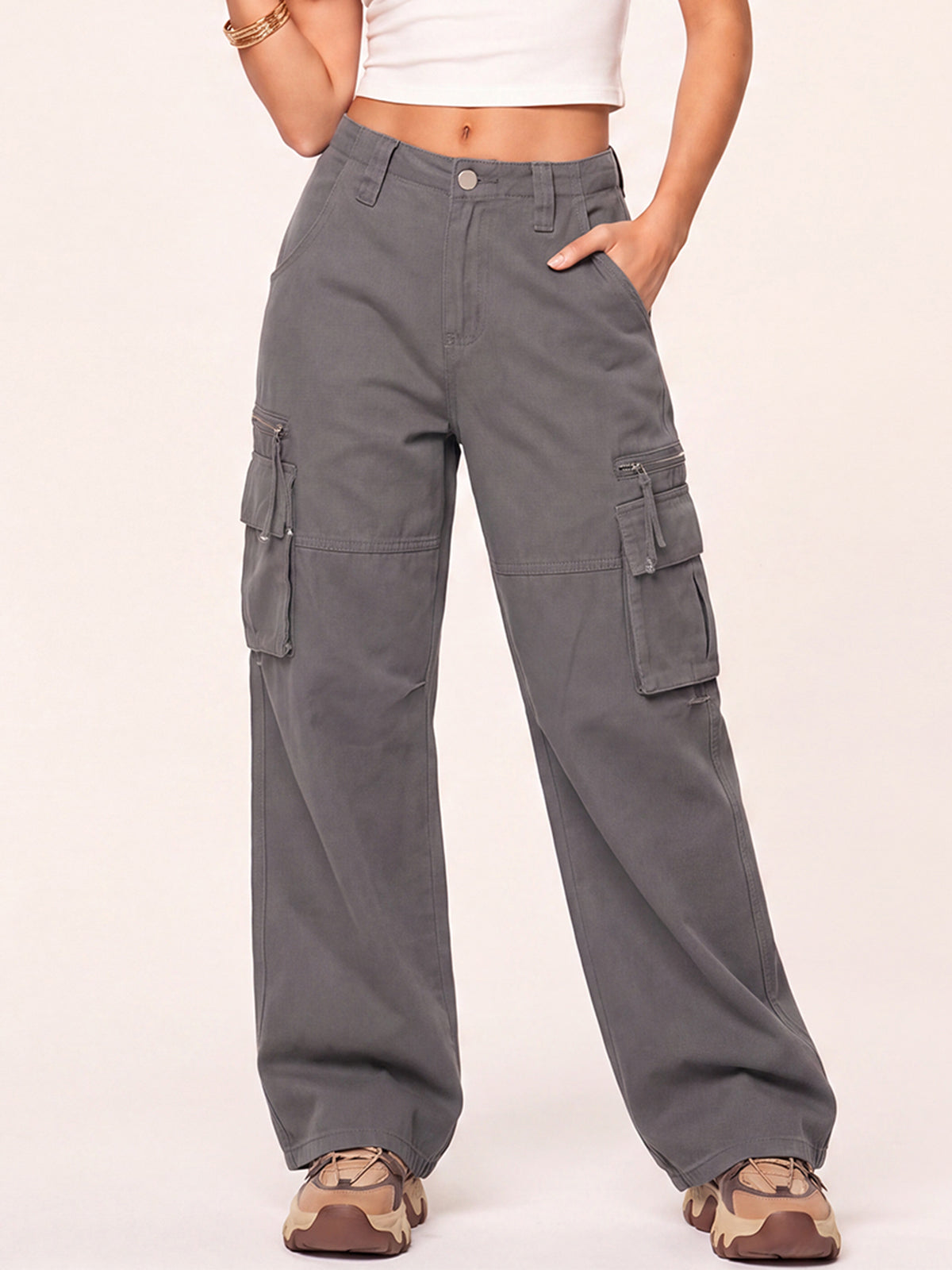 Washed Vintage Baggy Cargo Pants