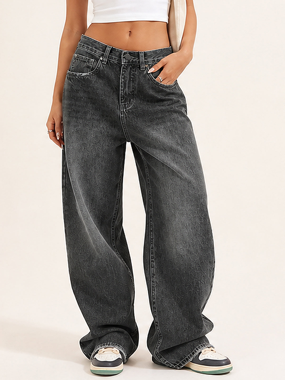 Dark Wash Vintage Baggy Jeans