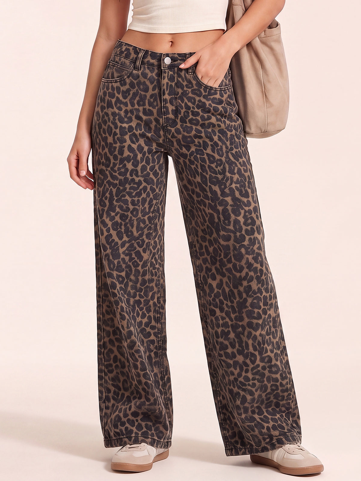 Women Wide Leg Denim Pants