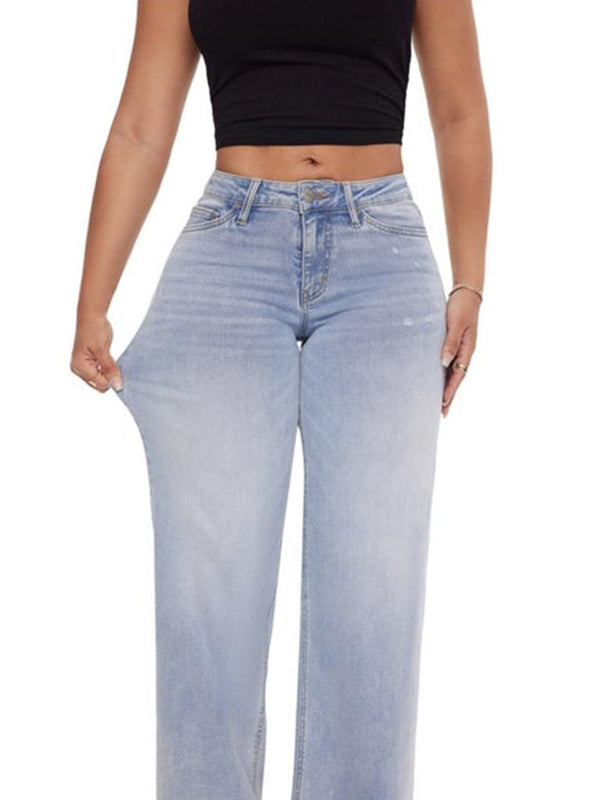 Mid-low Rise Baggy Boyfriend Jeans