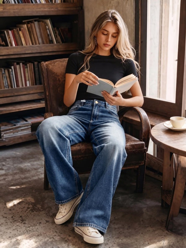 Dark Wash Vintage Baggy Jeans