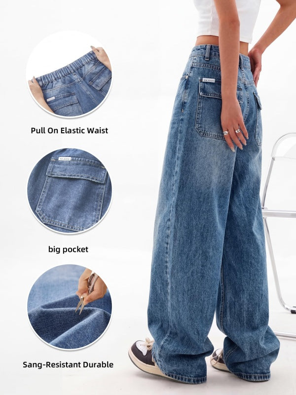 Dark Wash Vintage Baggy Jeans