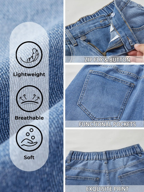 Women's High Waisted Denim Shorts