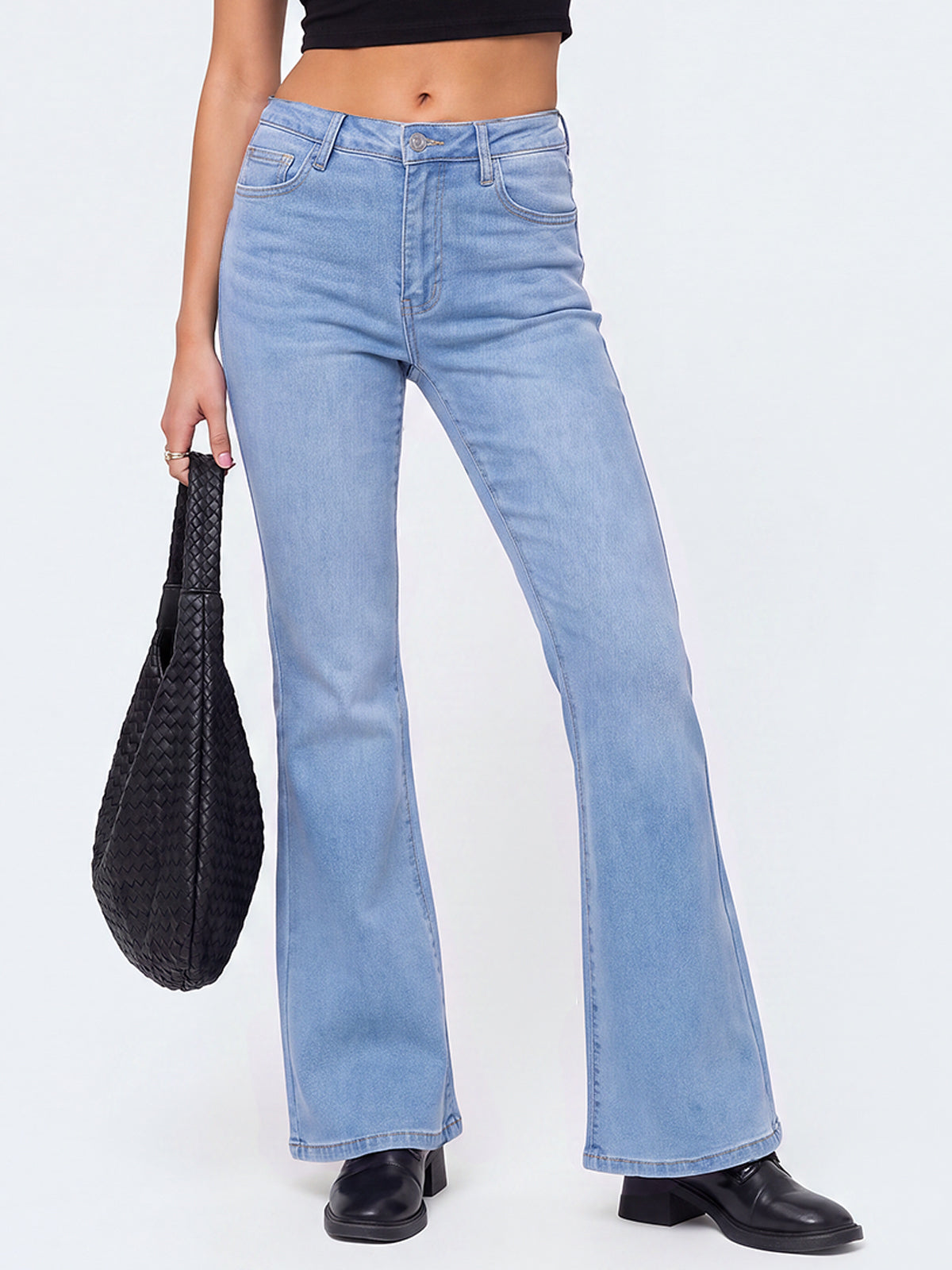 High Waisted Stretch Bootcut Flare Jeans
