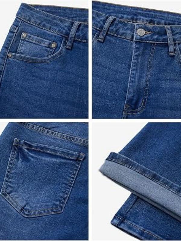 Y2K Mid Rise Stretch Bootcut Flare Denim Pants