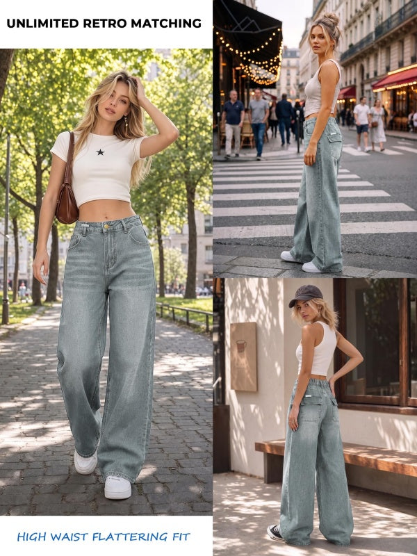 Dark Wash Vintage Baggy Jeans