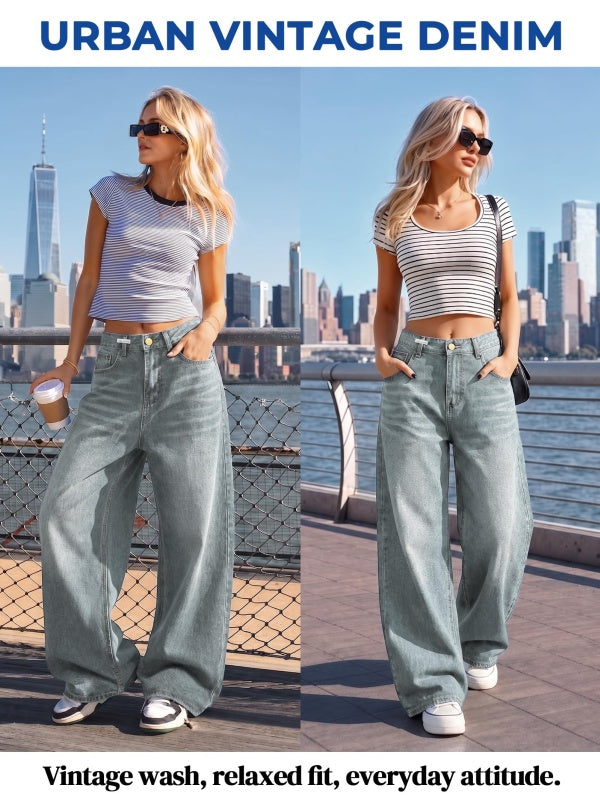 Dark Wash Vintage Baggy Jeans