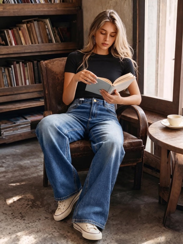 Dark Wash Vintage Baggy Jeans