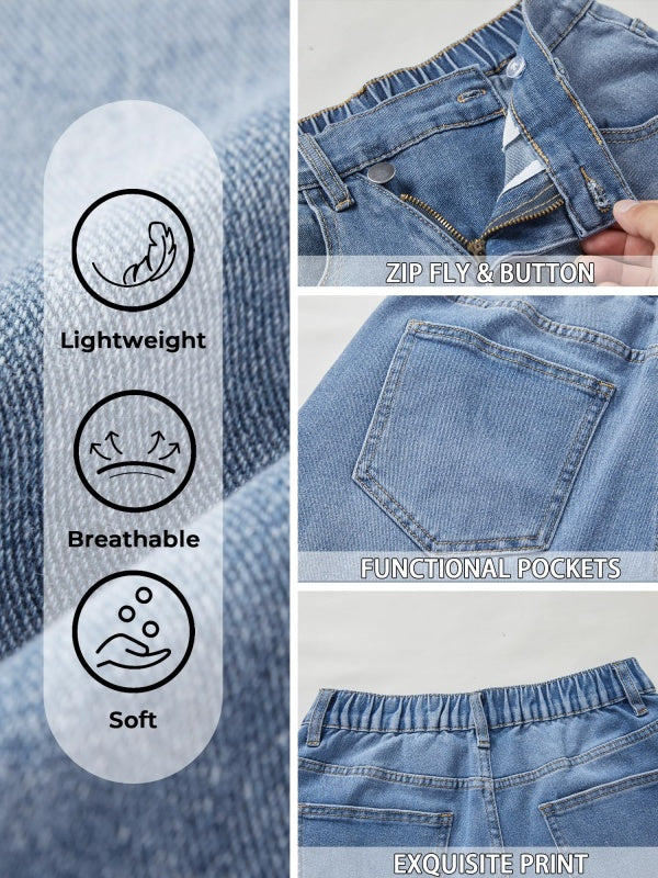 Women's High Waisted Denim Shorts