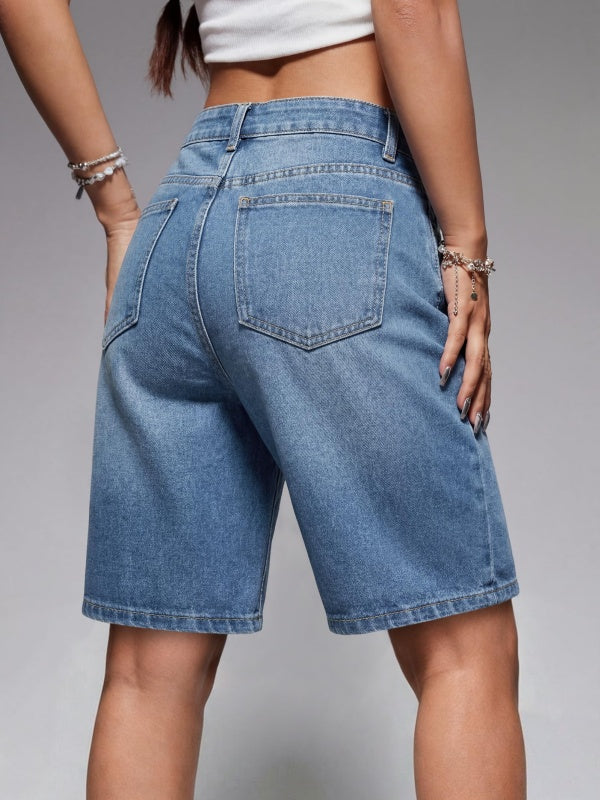 Women's High Waisted Denim Shorts